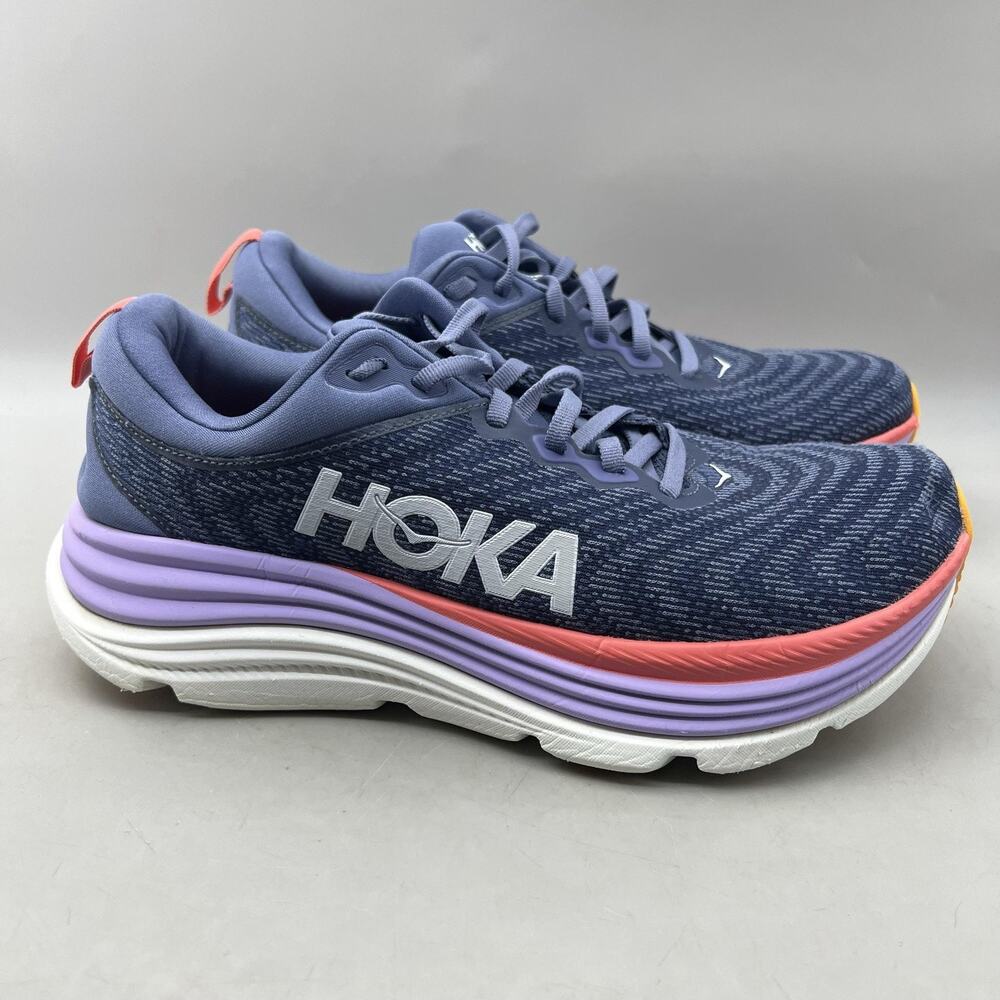 Hoka One One Gaviota 5 Running Shoes Women Size 9 Blue Purple Comfort Sneakers